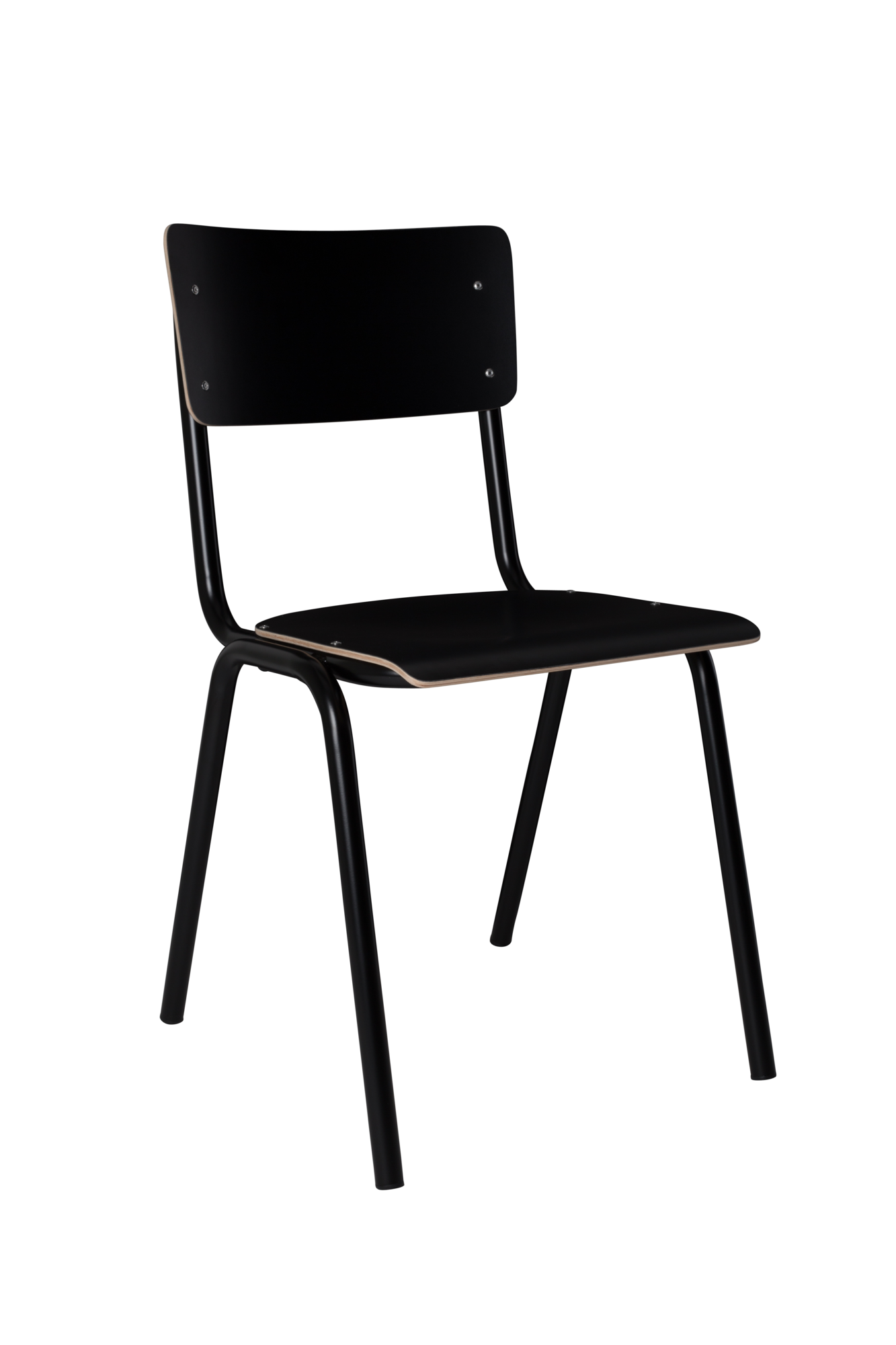 Eetkamerstoel Back to School HPL Stoel zwart (set van 4)