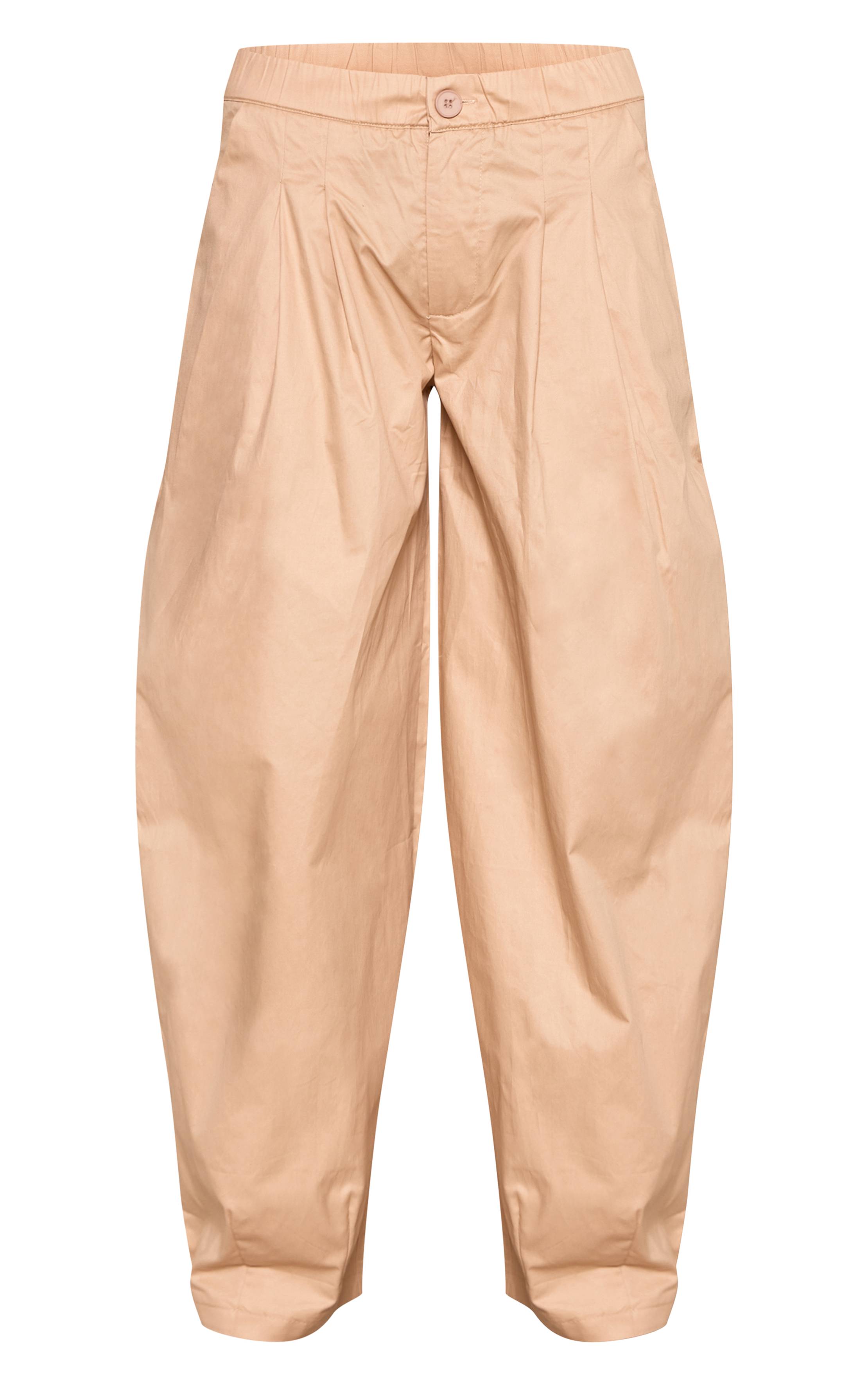 Gris Pierre Pantalon Parachute À Taille Élastiquée