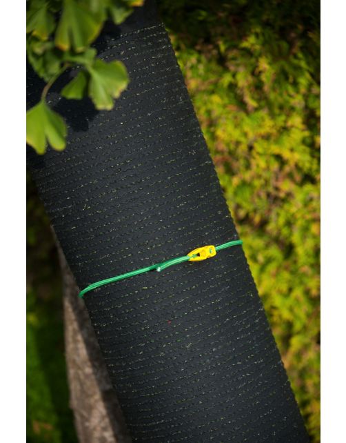 Nature Elastische Band Met Clip - Klim-En Geleide Artikel - 0.5x0.5x65 cm Groen