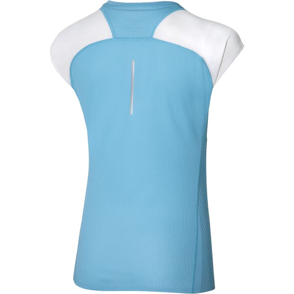 T-shirt running MIZUNO AERO TEE W CERULEAN