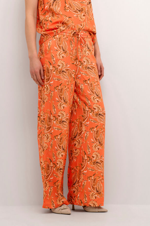 Cream CRRosina Pant Exotic orange paisley