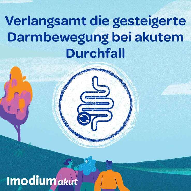 Imodium akut lingual – Soforthilfe bei akutem Durchfall, 6 St