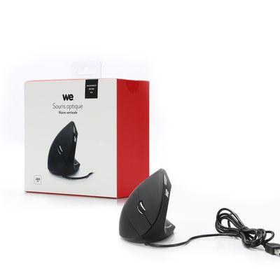WE - souris filaire ergonomique - noir