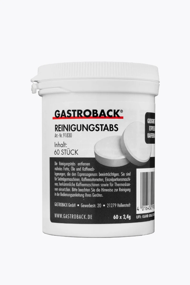 Gastroback Reinigungstabs 60 Stück in der Dose