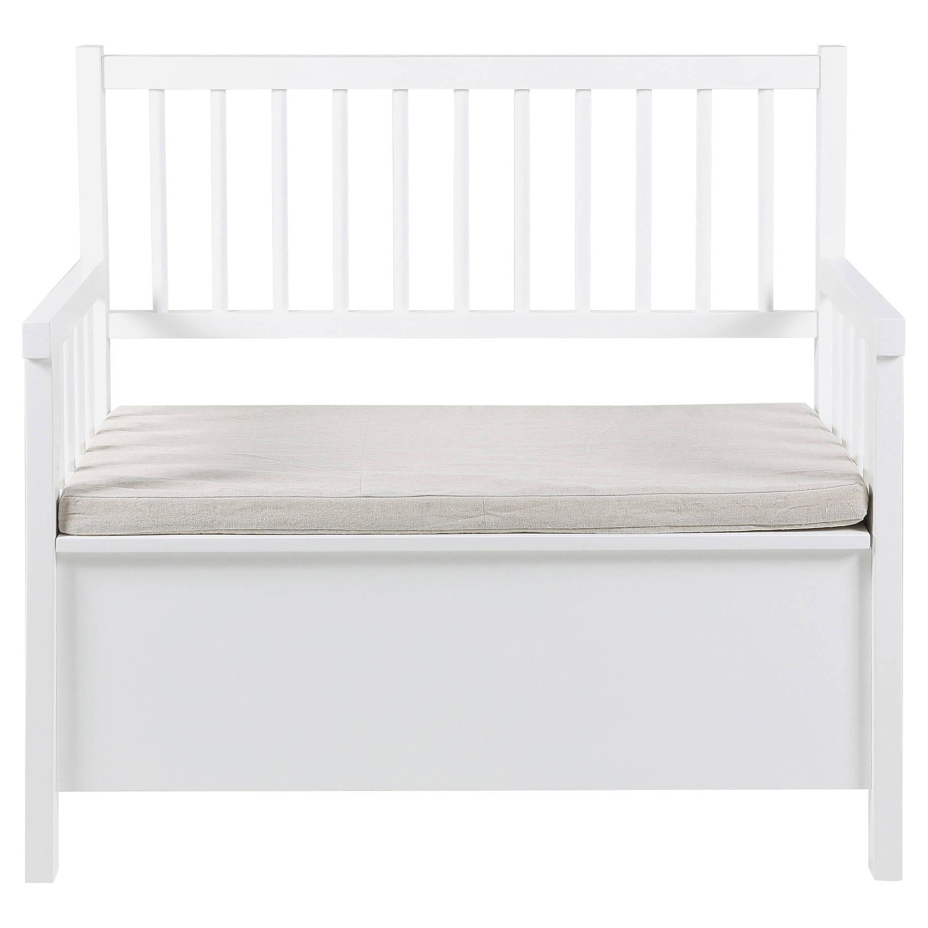 Bank ASTER - weiß-beige - aufklappbar