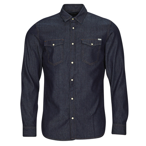 Jack & Jones - JJESHERIDAN SHIRT L/S - Bleu