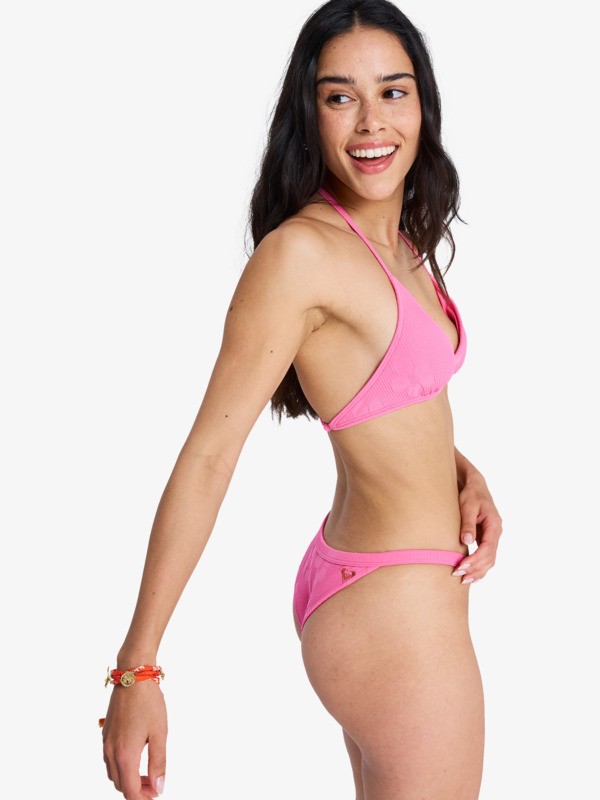 Roxy Paradise Cheeky Bas de bikini culotte brésilienne Rose Femme