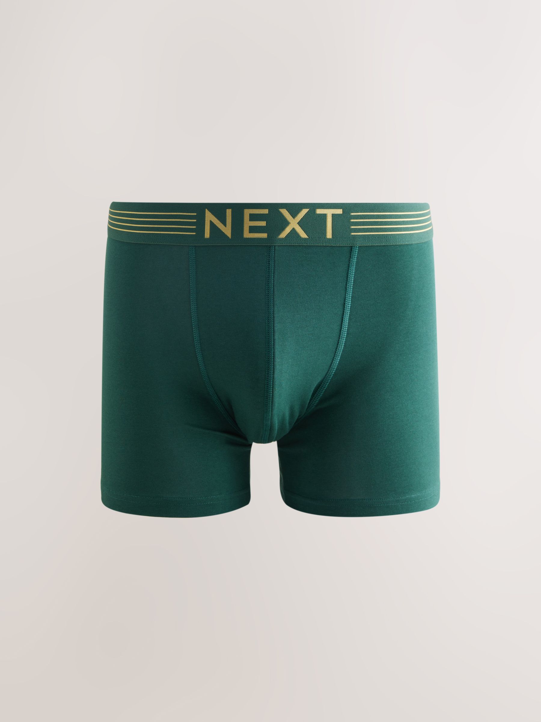 Roze/blauw/groen goudkleurige tailleband - Verpakking van 5 - Katoenrijke trunk boxers