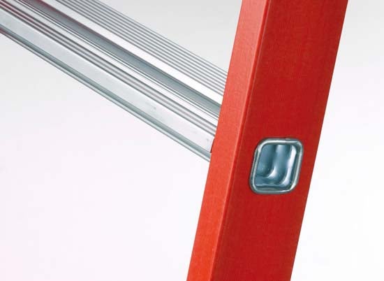 Zarges kunststof trapladder EFAmix S in GVK-mengconstructie, 3 treden