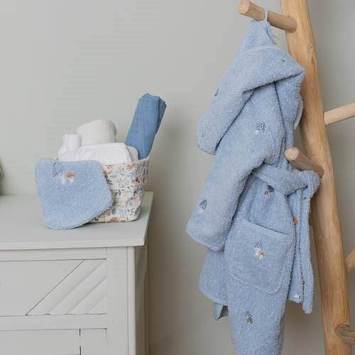 Swaddle doek hydrofiel 120 x 120 Pure Denim Blue kopen? | Little Dutch