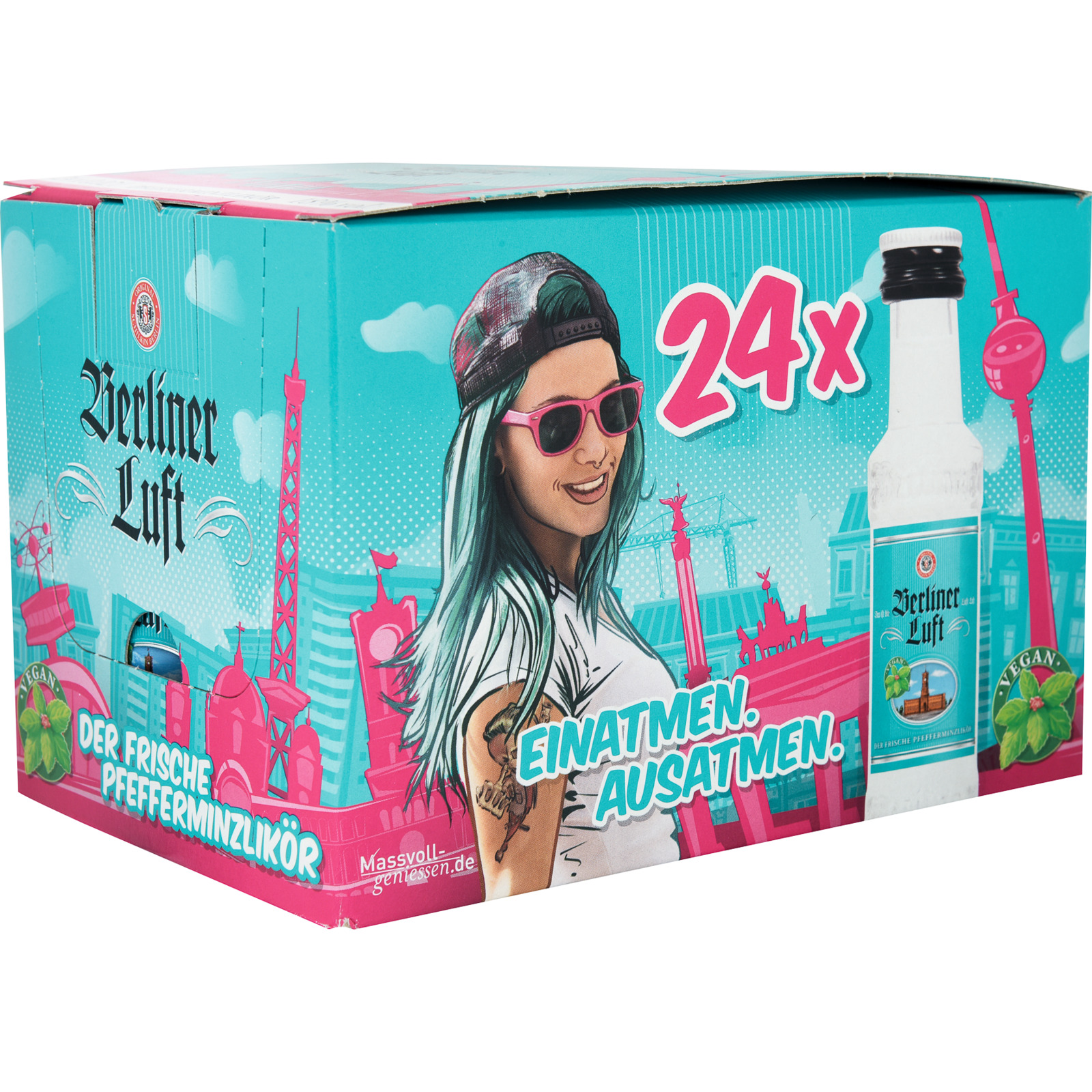 Berliner Luft Pfefferminzlikör 24 x 2 cl