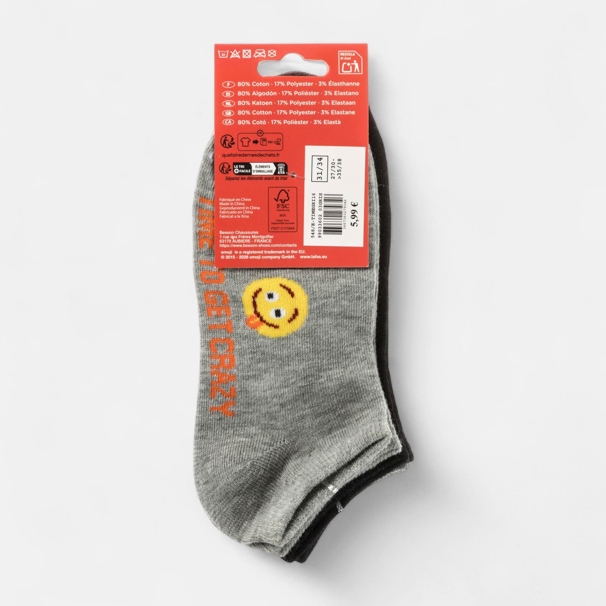Chaussettes Enfant gris