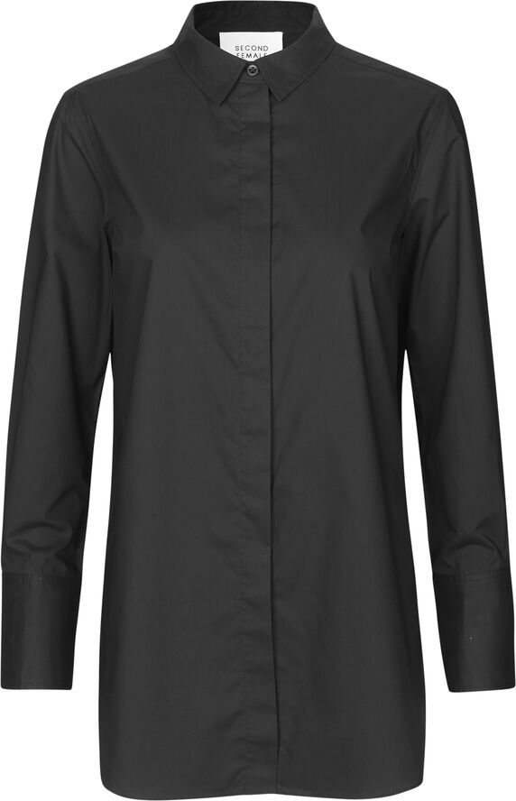Second Female Larkin LS Classic Shirt Black