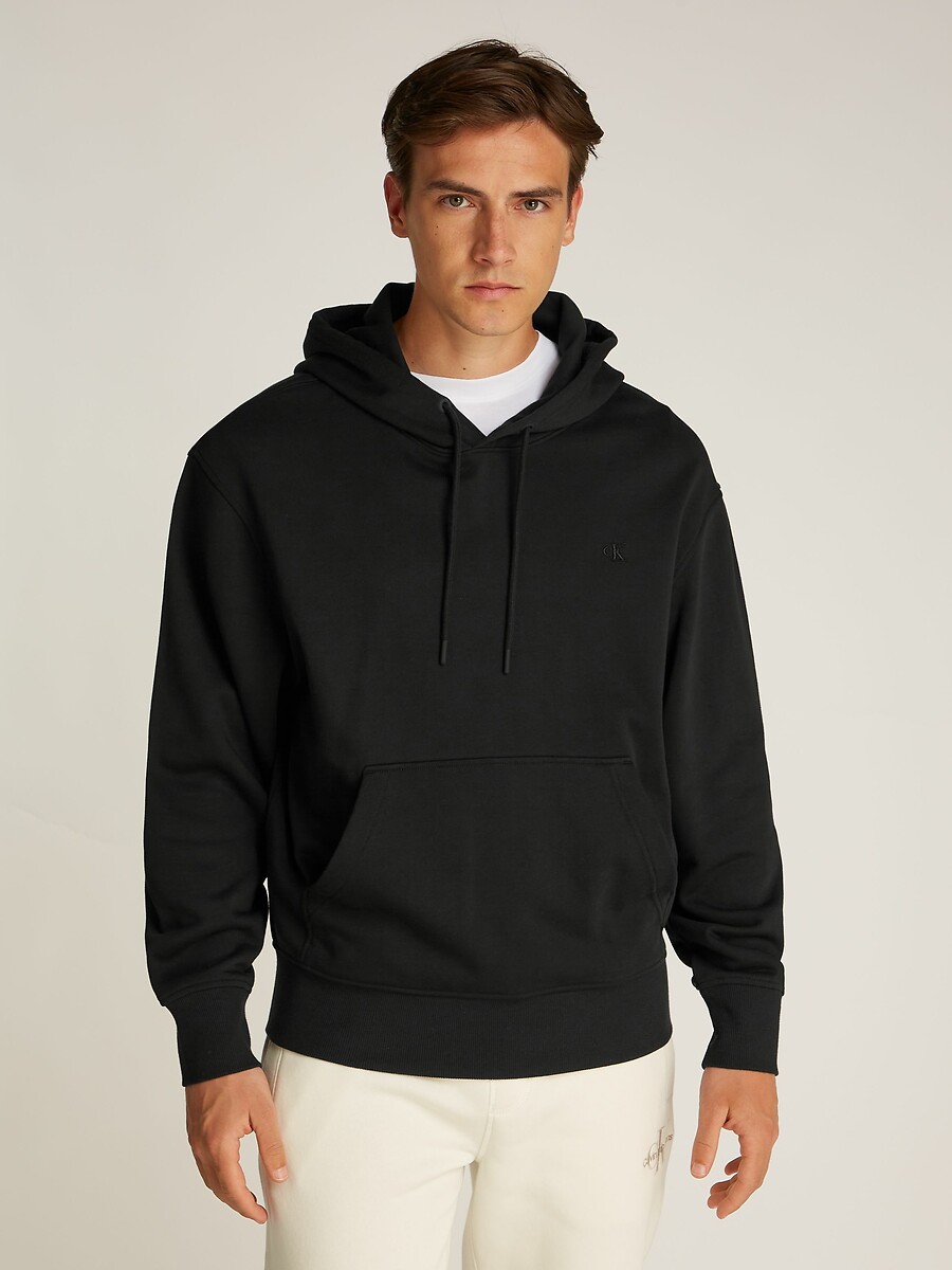CALVIN KLEIN JEANS<br>Moletom com capuz e logo monograma