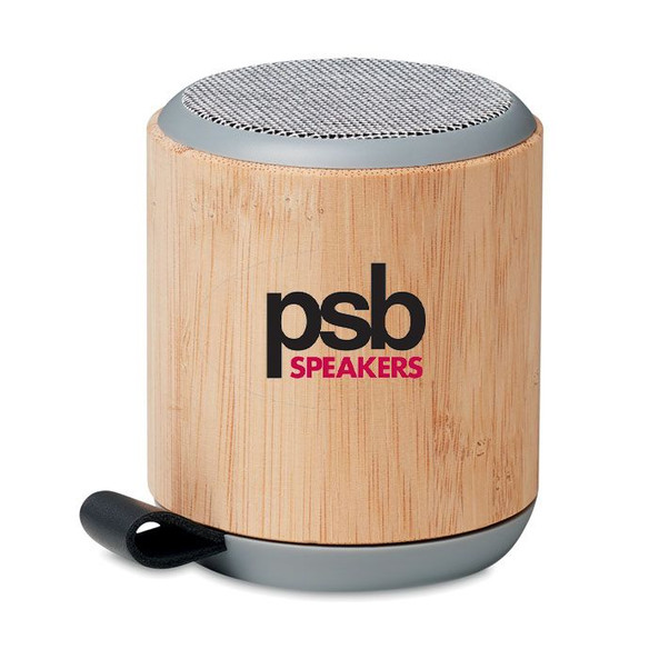 GiftRetail MO6428 - RUGLI Haut-parleur sans fil en bambou