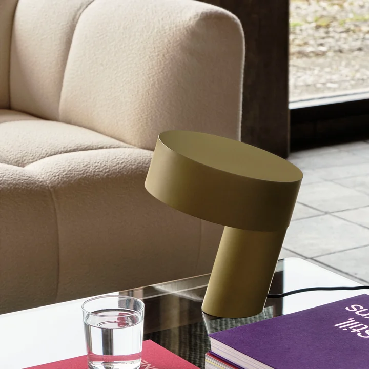 HAY - Slant Tischleuchte, H 28 cm, khaki