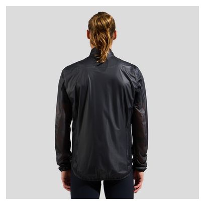 Veste imperméable Odlo Performance Knit Zeroweight Dual Dry Noir