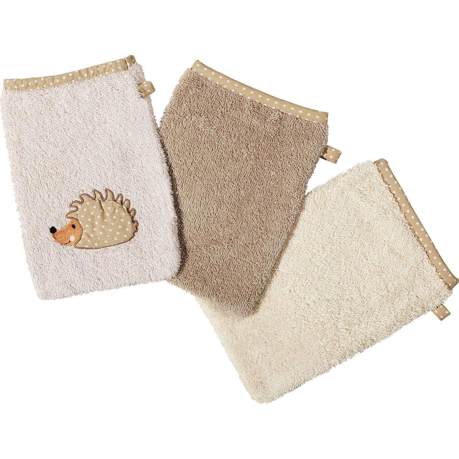 Erwin Müller Walk-Frottier Kinder-Waschhandschuh im 3er-Pack
