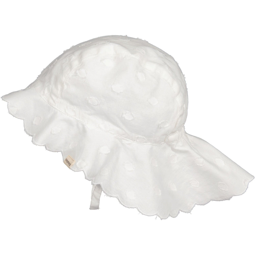 Køb MarMar Dobby Dots Gentle White Alba Baby Long Solhat