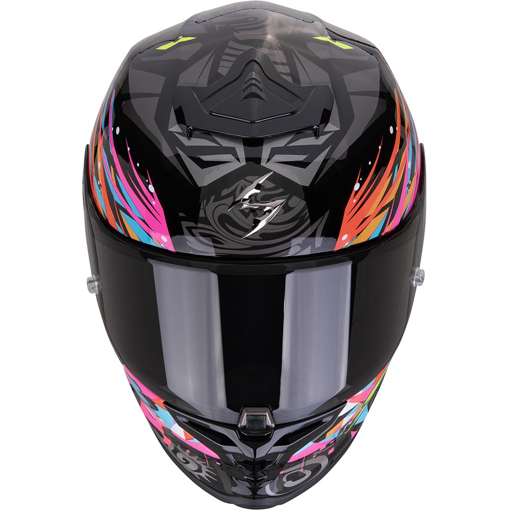Scorpion - Casque Exo-R1 Evo II Air Savage Noir / Jaune / Rose / Bleu