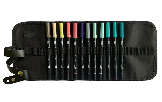 TOMBOW Faserstift »ABT Dual Brush 12« Bruchsicher, Wasservermalbar