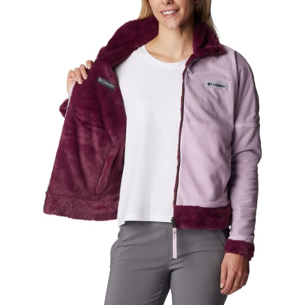 Veste polaire randonnée COLUMBIA BUNDLE UP FULL ZIP FLEECE MARIONBERRY