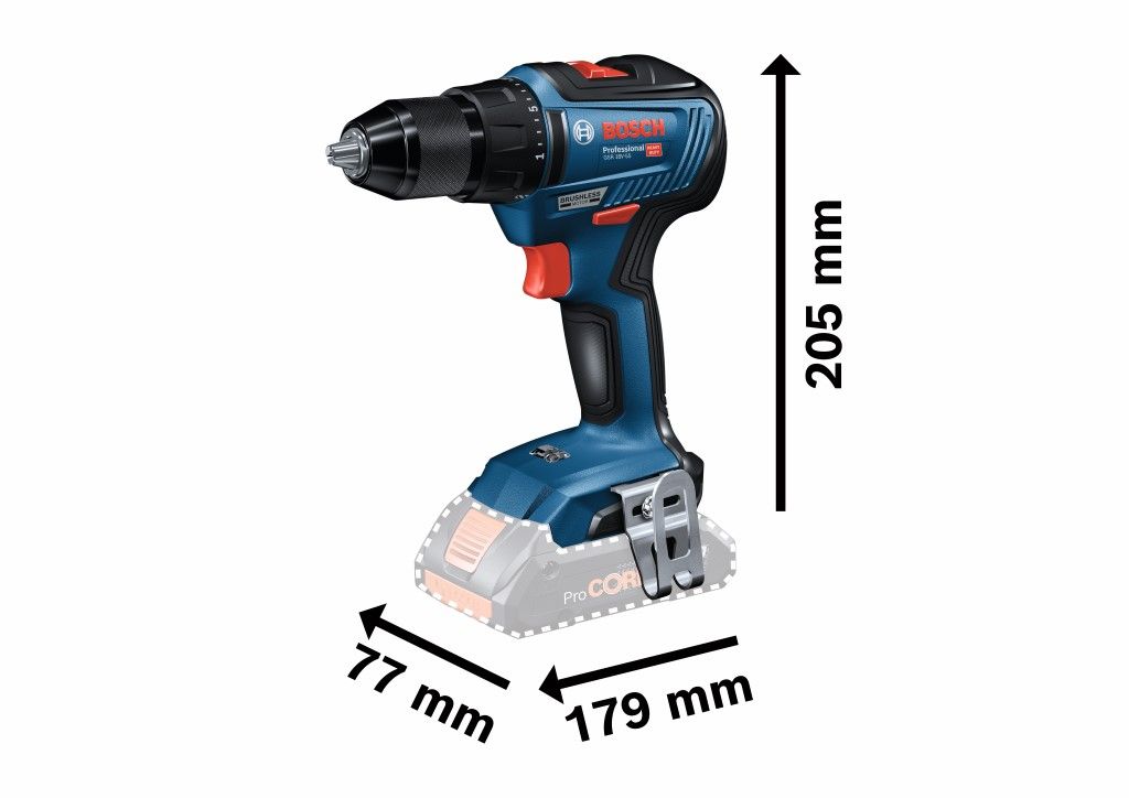 Bosch GSR 18V-55 Accu schroefboormachine set in L-Boxx - 06019H5201