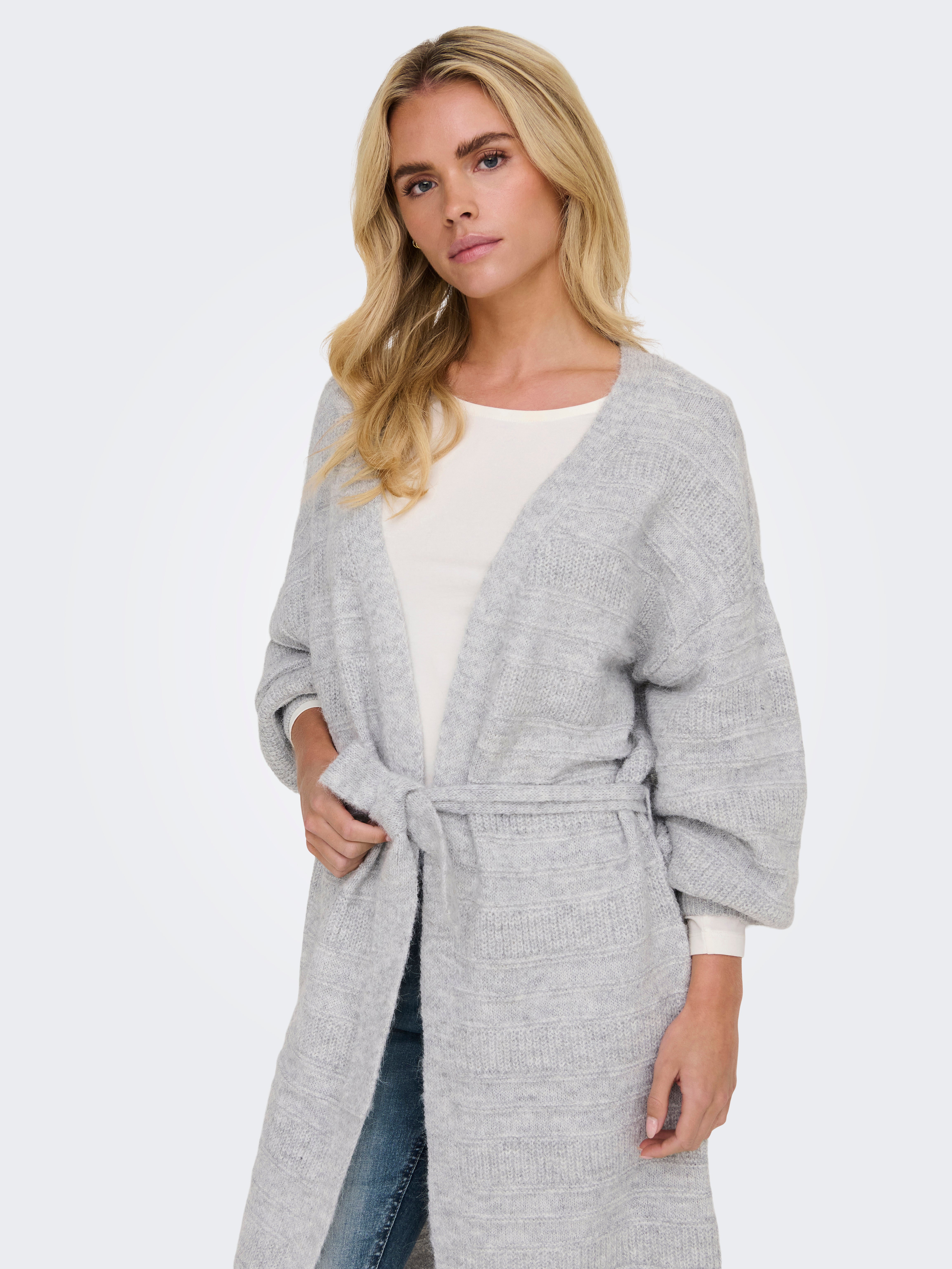 ONLSELESTA Strickpullover Light Grey Melange