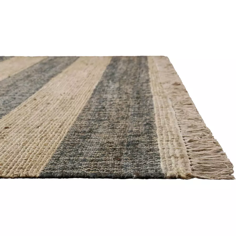 Green Looop Handweb-Teppich Virgil beige, grau