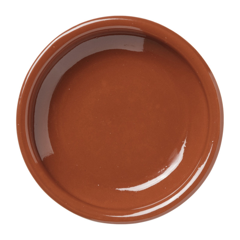 Tapas schaaltje klei - bruin - ⌀10 cm