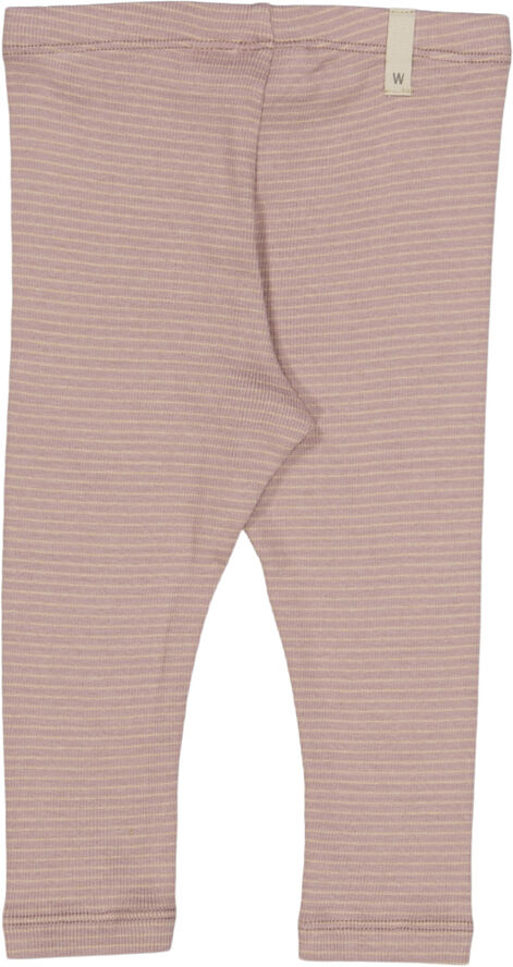 Wheat Rib Leggings Lilac stripe