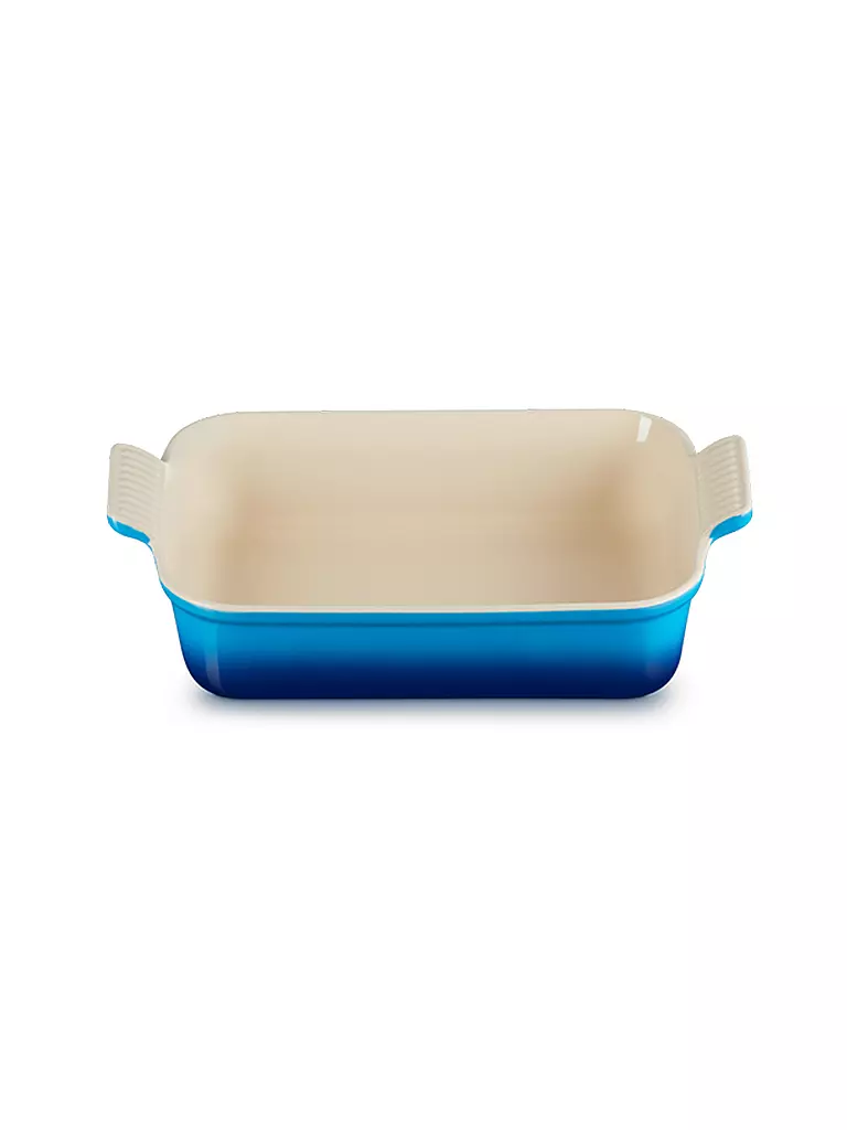LE CREUSET Rechteckige Auflaufform Tradition aus Steinzeug 26x19cm Azure blau