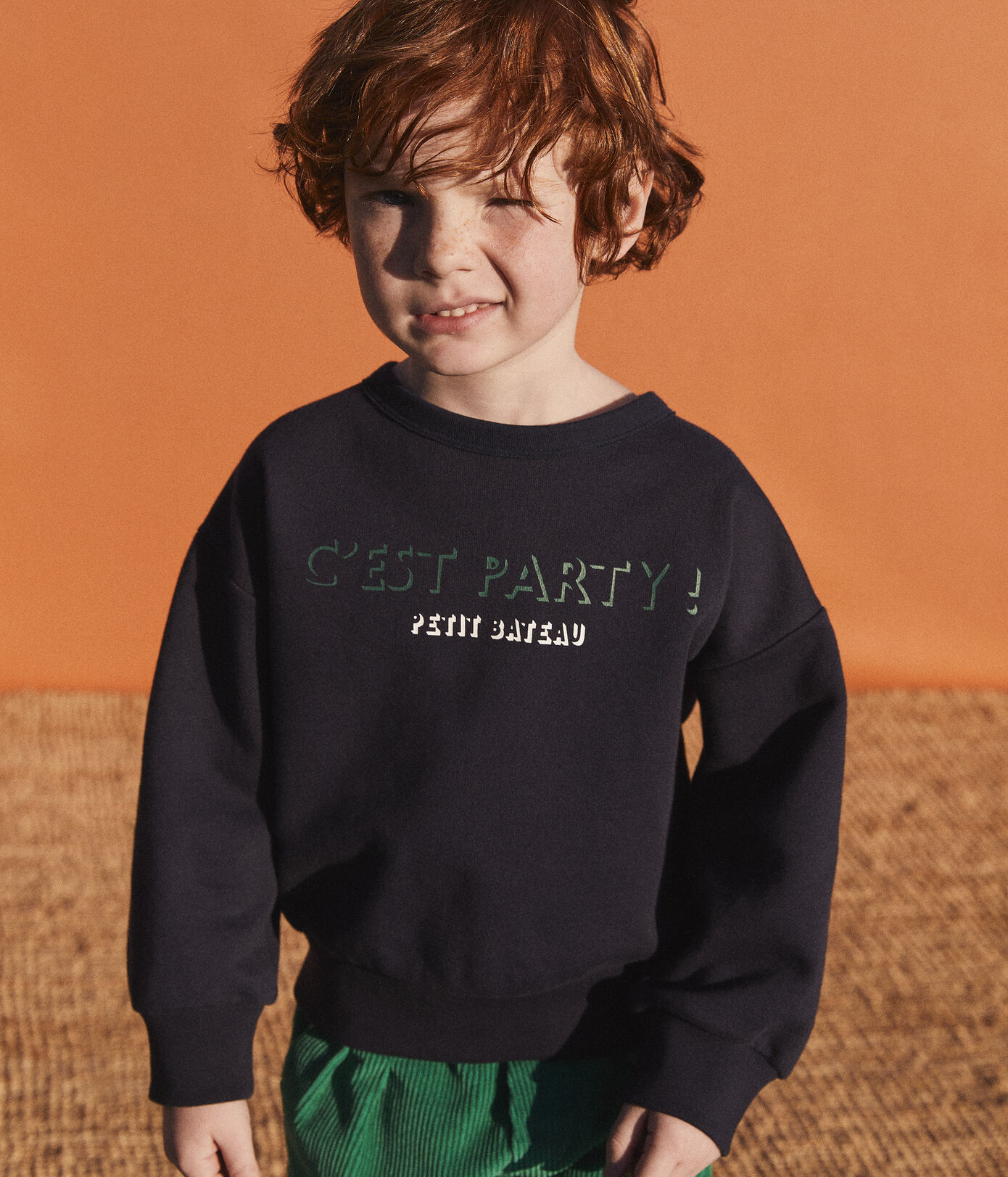 Sweatshirt imprimé en molleton enfant fille / garçon