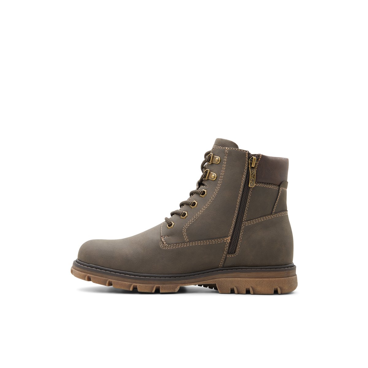WEEKENDERS-Fimos-Bottes décontractées - Talon plat - Marron Foncé