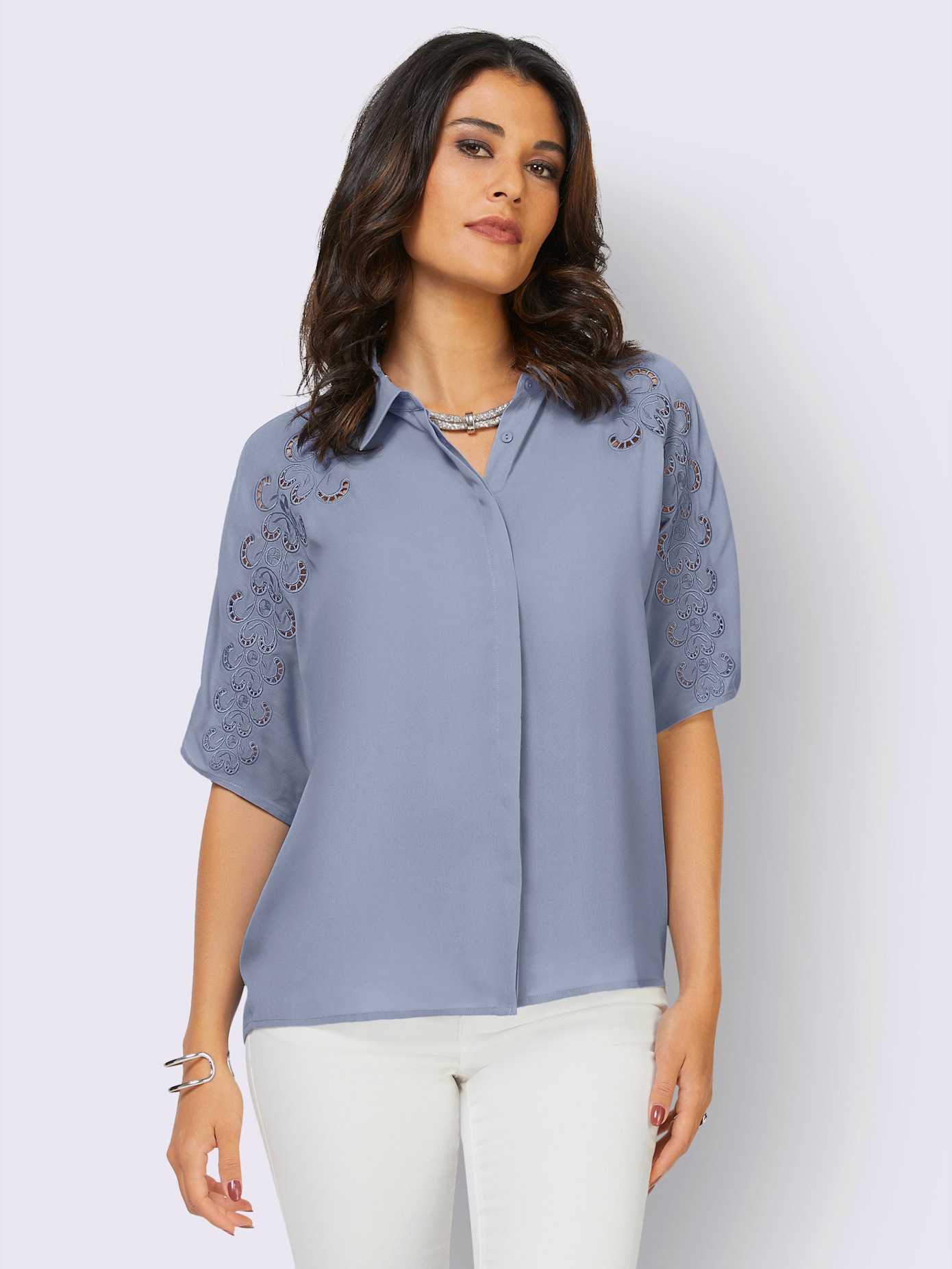 Chemisier superbe broderie de madère