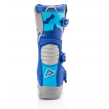 Bottes cross Acerbis X-TEAM KID BLUE/GREY - Bleu / Gris