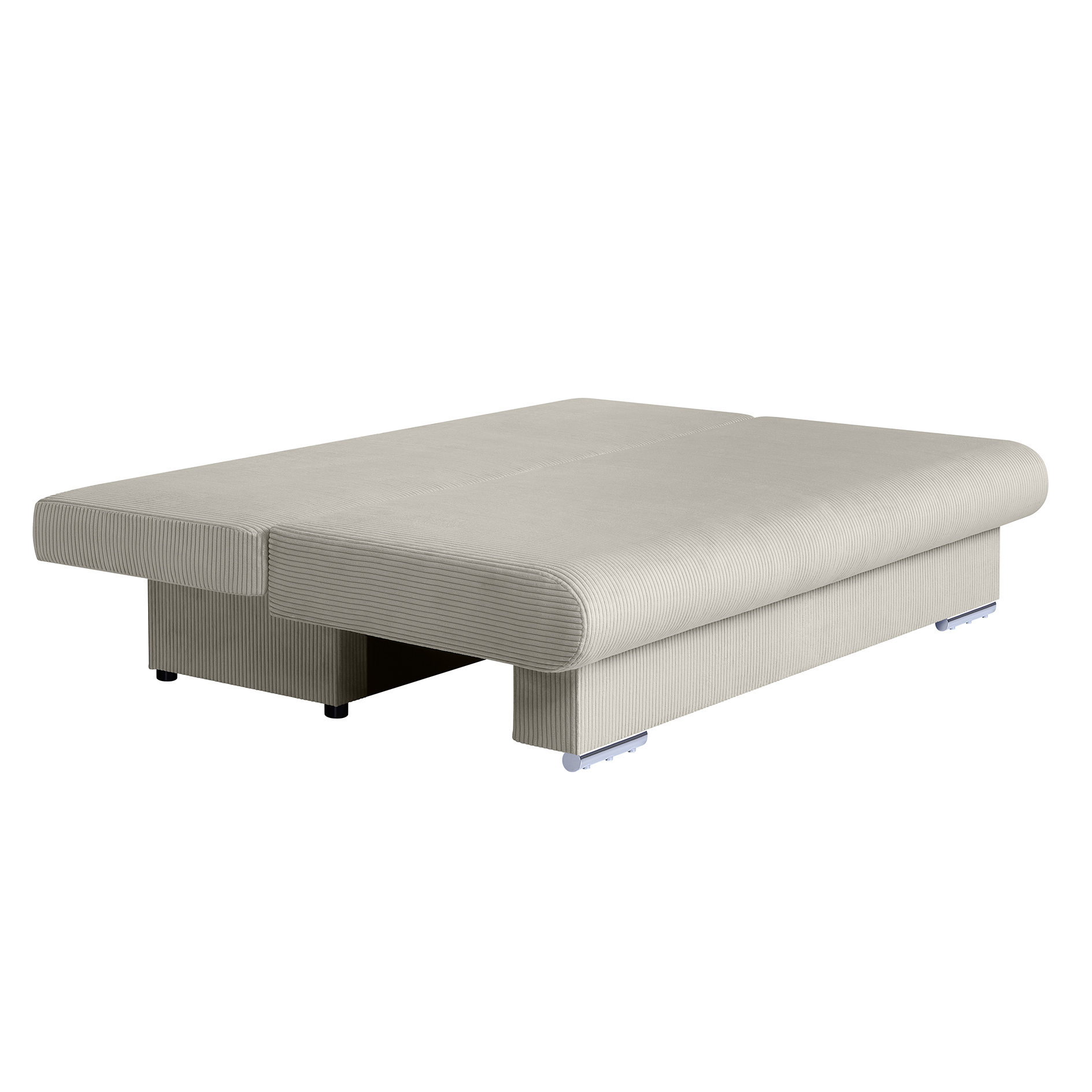 Schlafsofa - creme - inklusive Kissen - Cordbezug