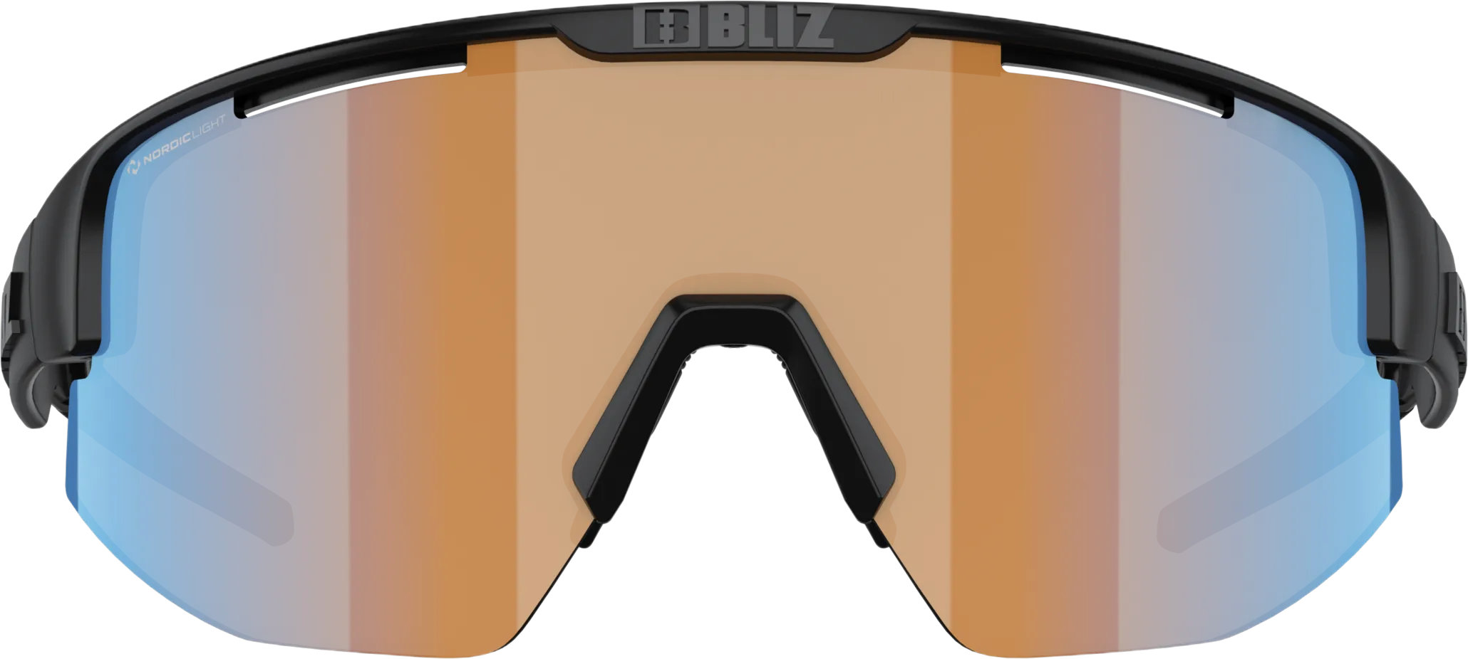 Bliz Matrix Nordic Light Matte Black/Coral Orange Blue