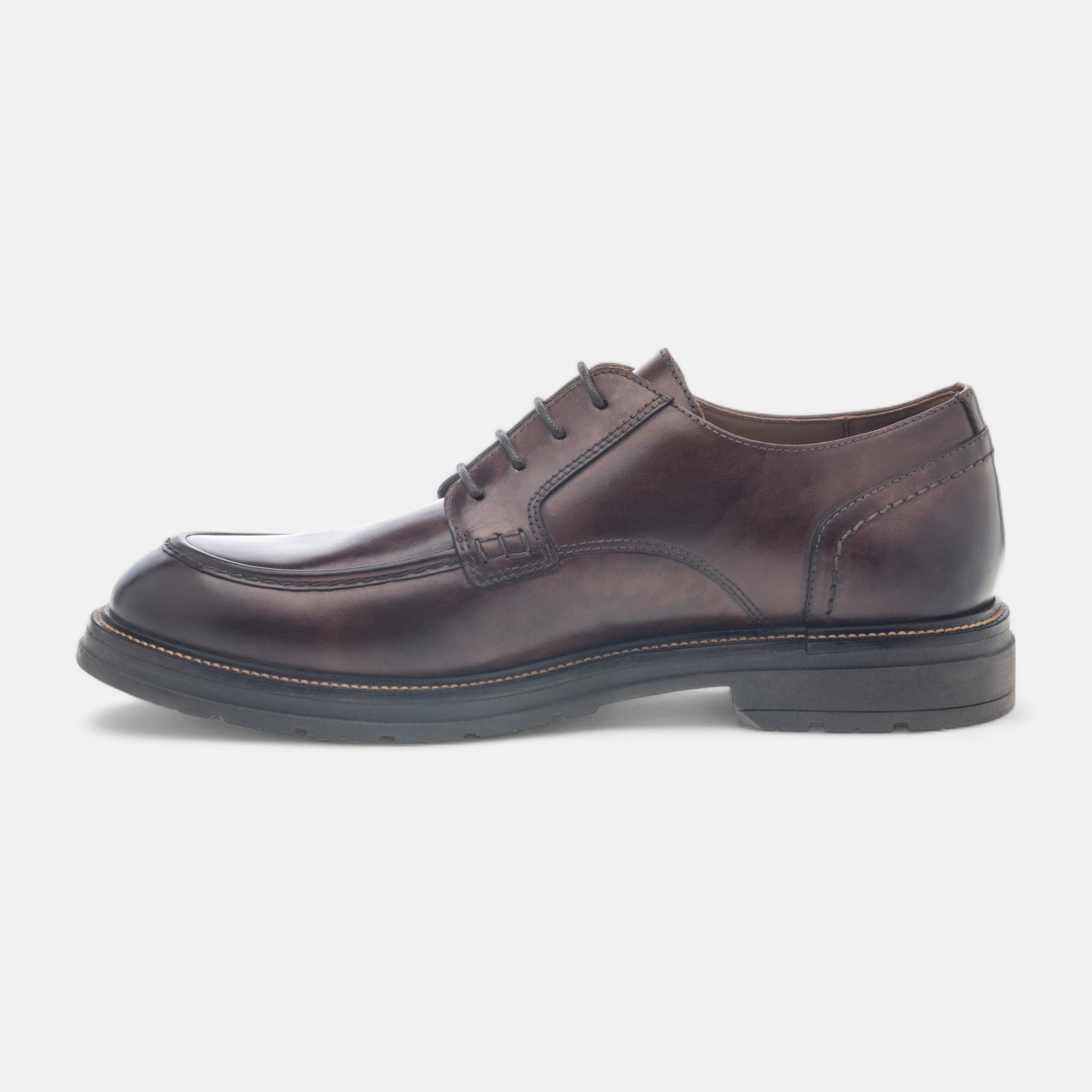 Derbies Homme en cuir marron