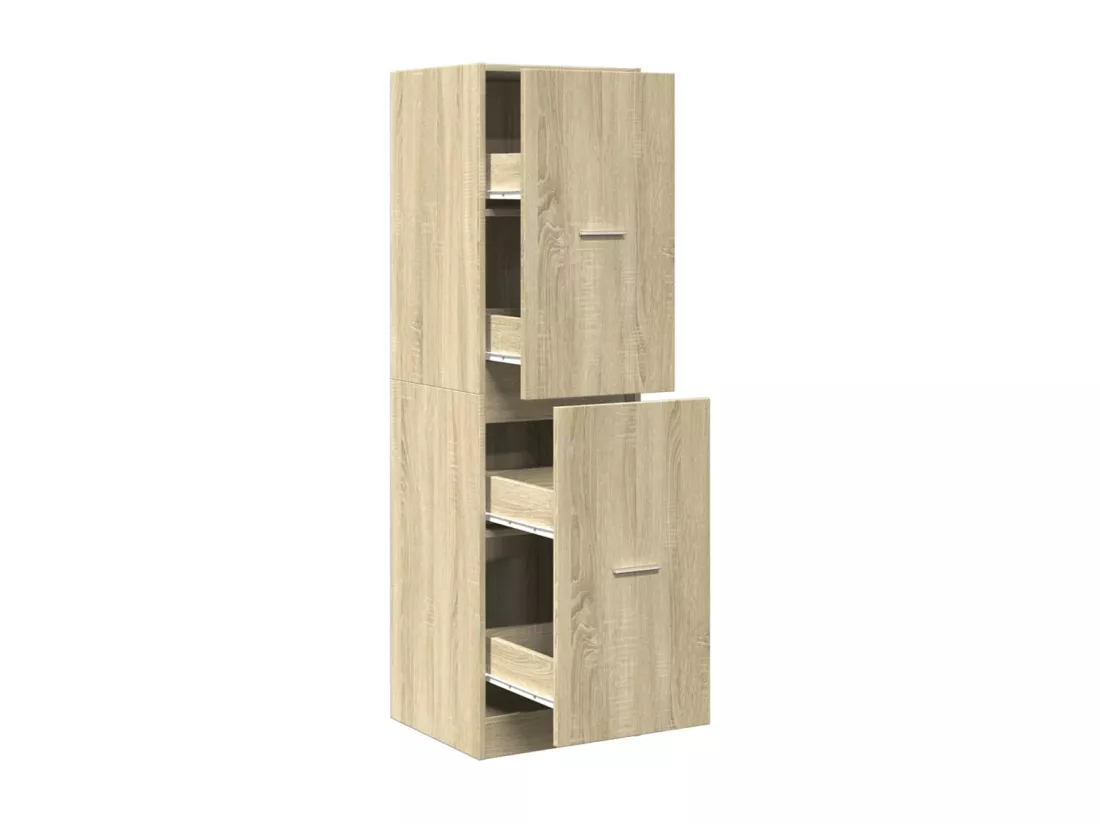 Armoire d'apothicaire chêne sonoma bois d'ingénierie