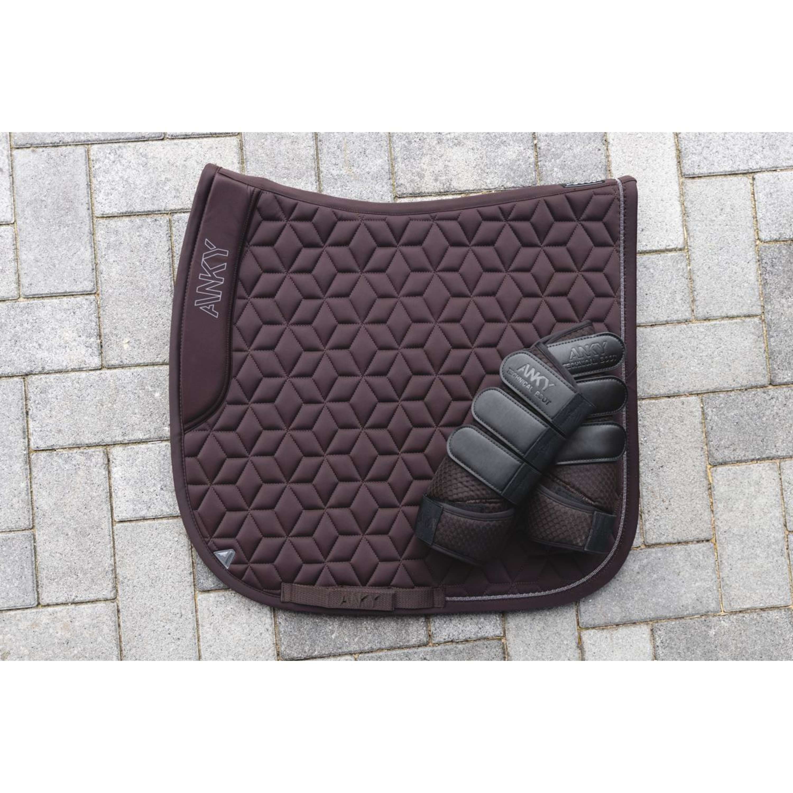 ANKY Beenbeschermers AW25 3D Mesh Chocolate Torte