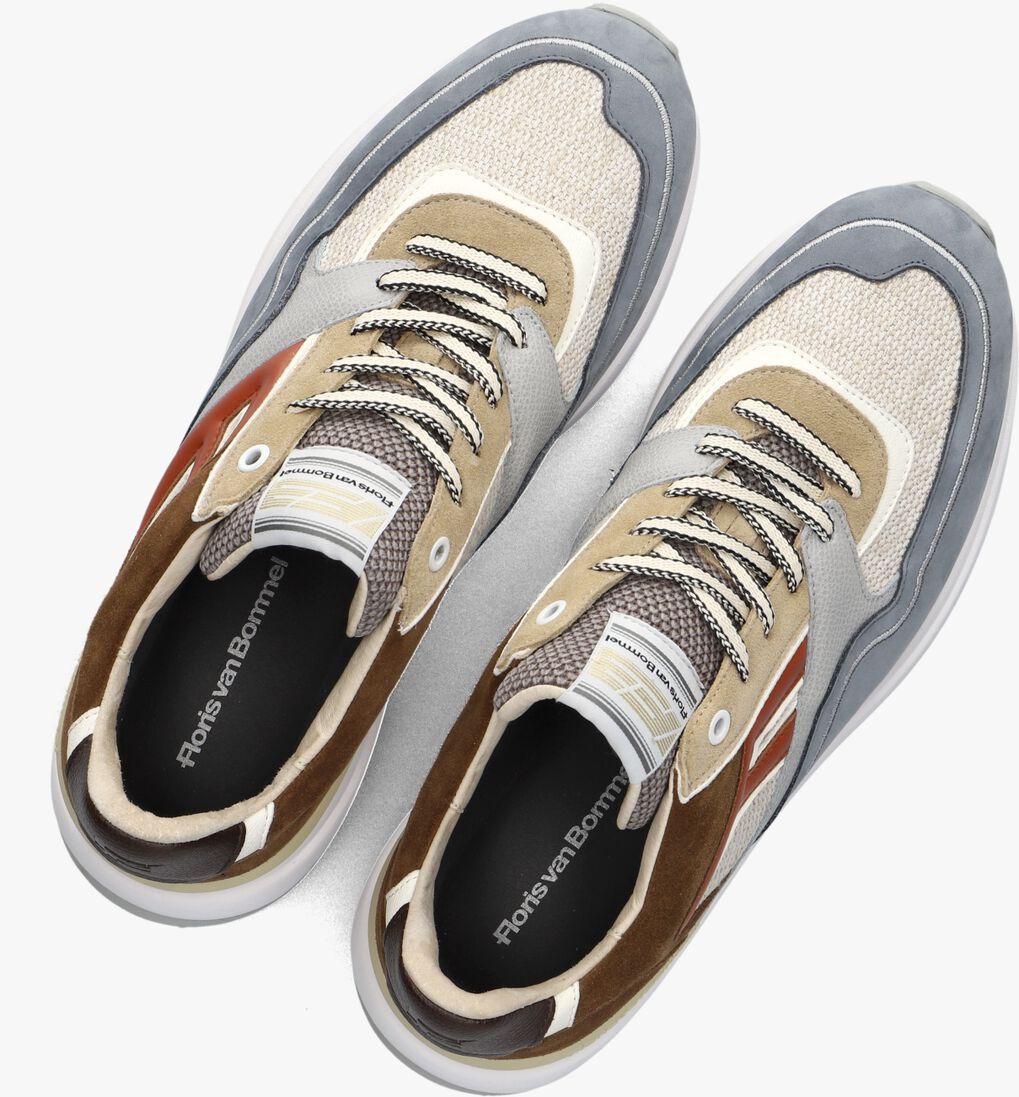 bruine floris van bommel lage sneakers sfm-10139 noppi