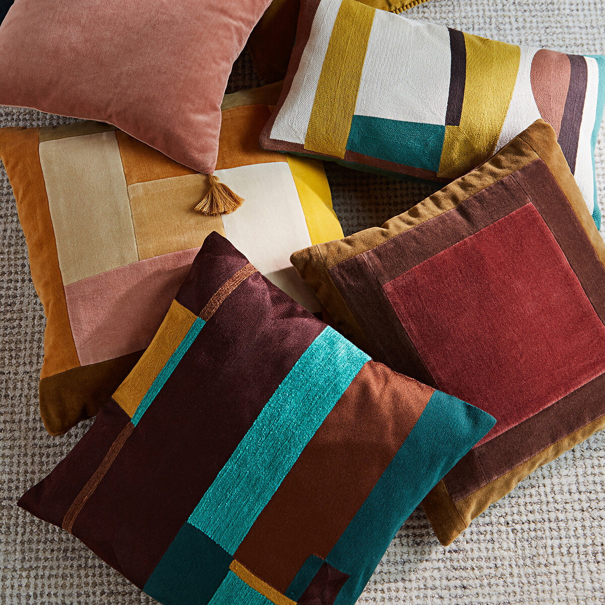 LA REDOUTE INTERIEURS<br>Capa de almofada retangular bordada, Scolto