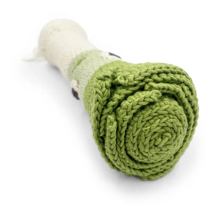 MyuM Hochet Poireau en crochet | Vert