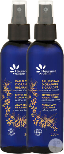 Fleurance Nature Eau Florale D'Oranger Bigaradier Bio Spray 2x200ml Promopack