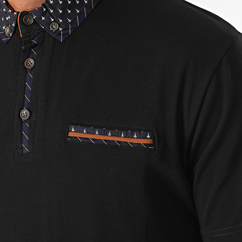 Polo Manches Courtes Noir