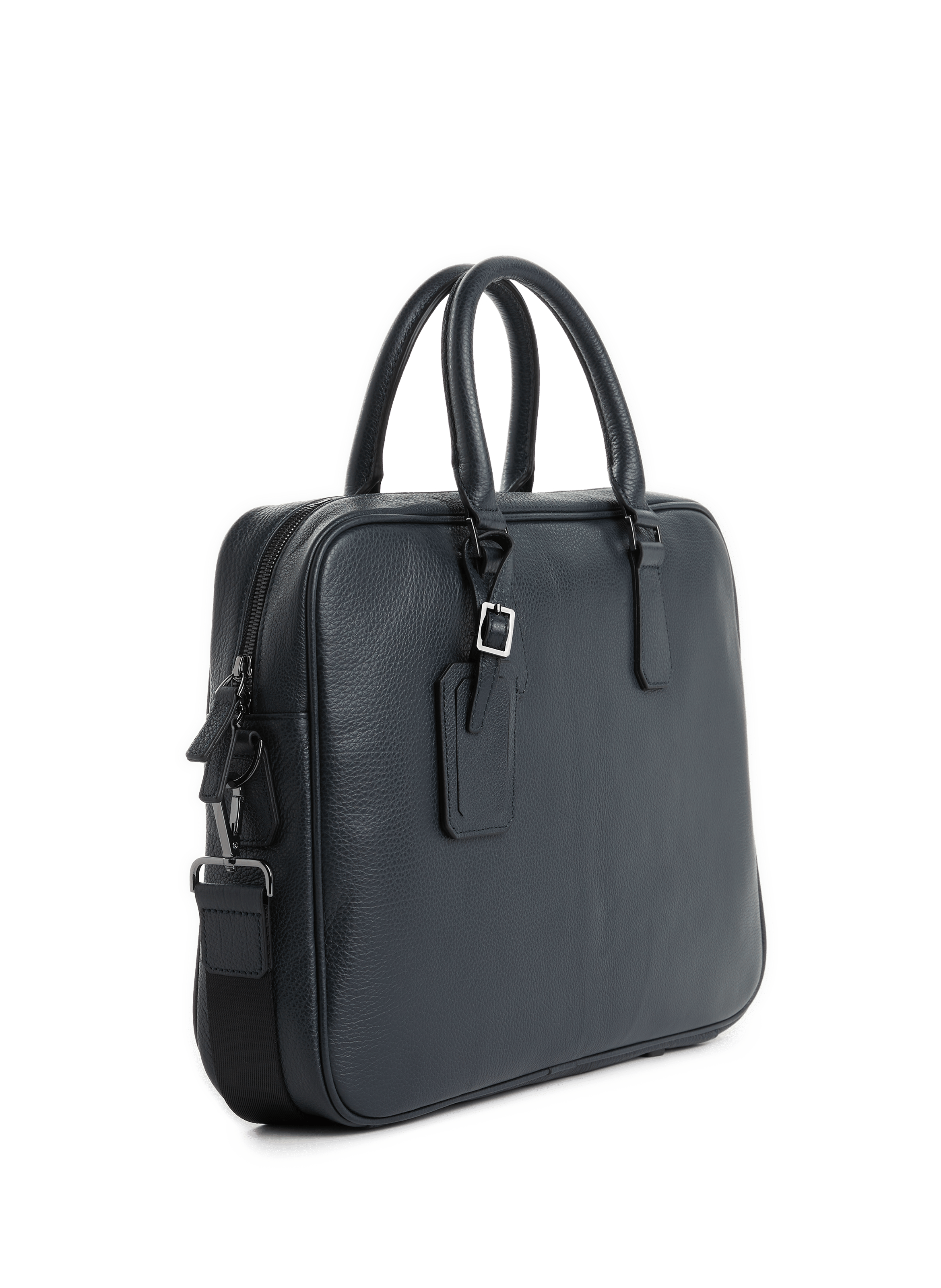 Sac d'ordinateur en cuir | Bleu
