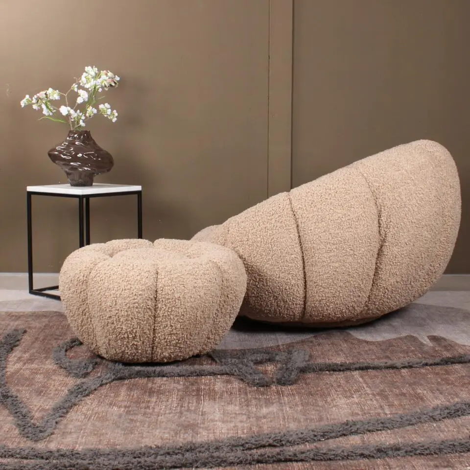DS4U - Olivia fauteuil set teddy - beige