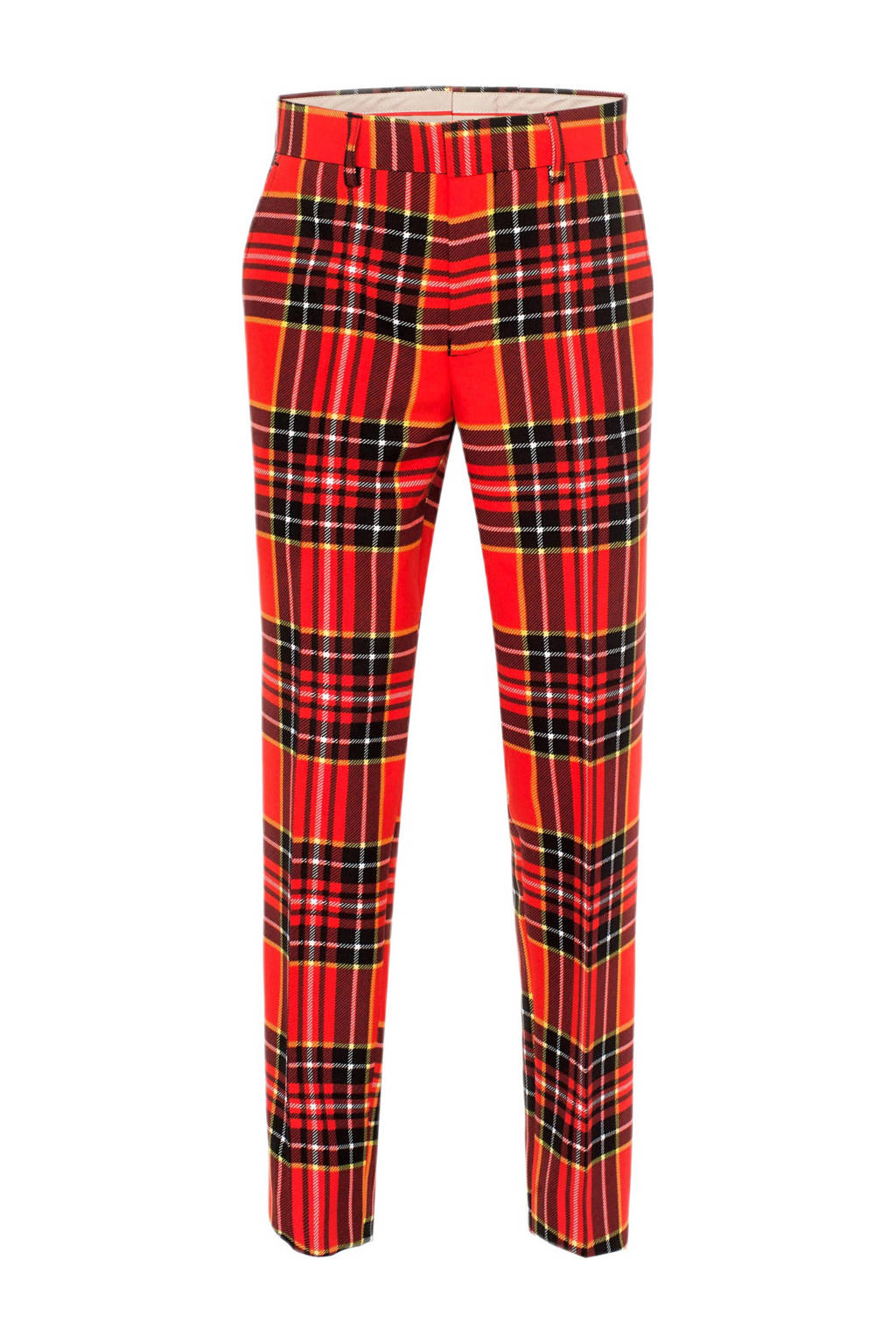 OppoSuits geruit kostuum The Lumberjack rood