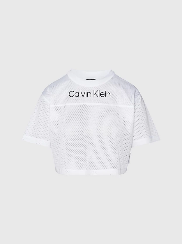 Camiseta cropped de malha para academia